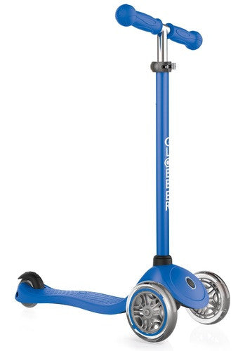 קורקינט כיף 3 גלגלים גלובר פרימו Globber Primo מנגנון היגוי בהטייה, גובה מתכוונן, צבע כחול