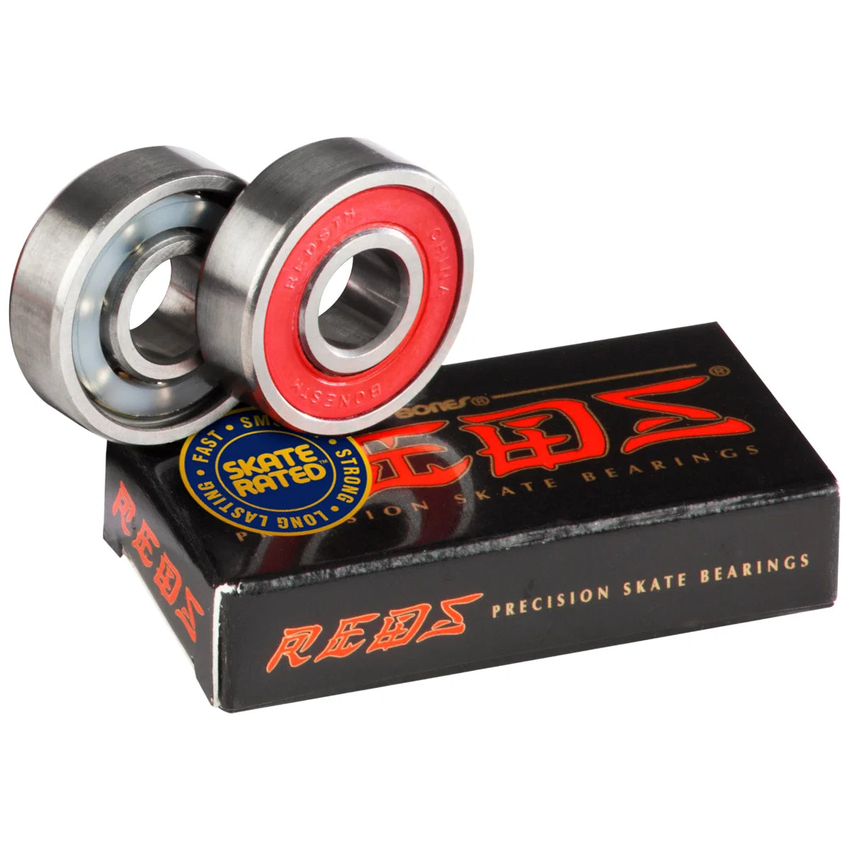 זוג מיסבי Bones Reds Bearings | מארז 2 יחידות | Skate Rated