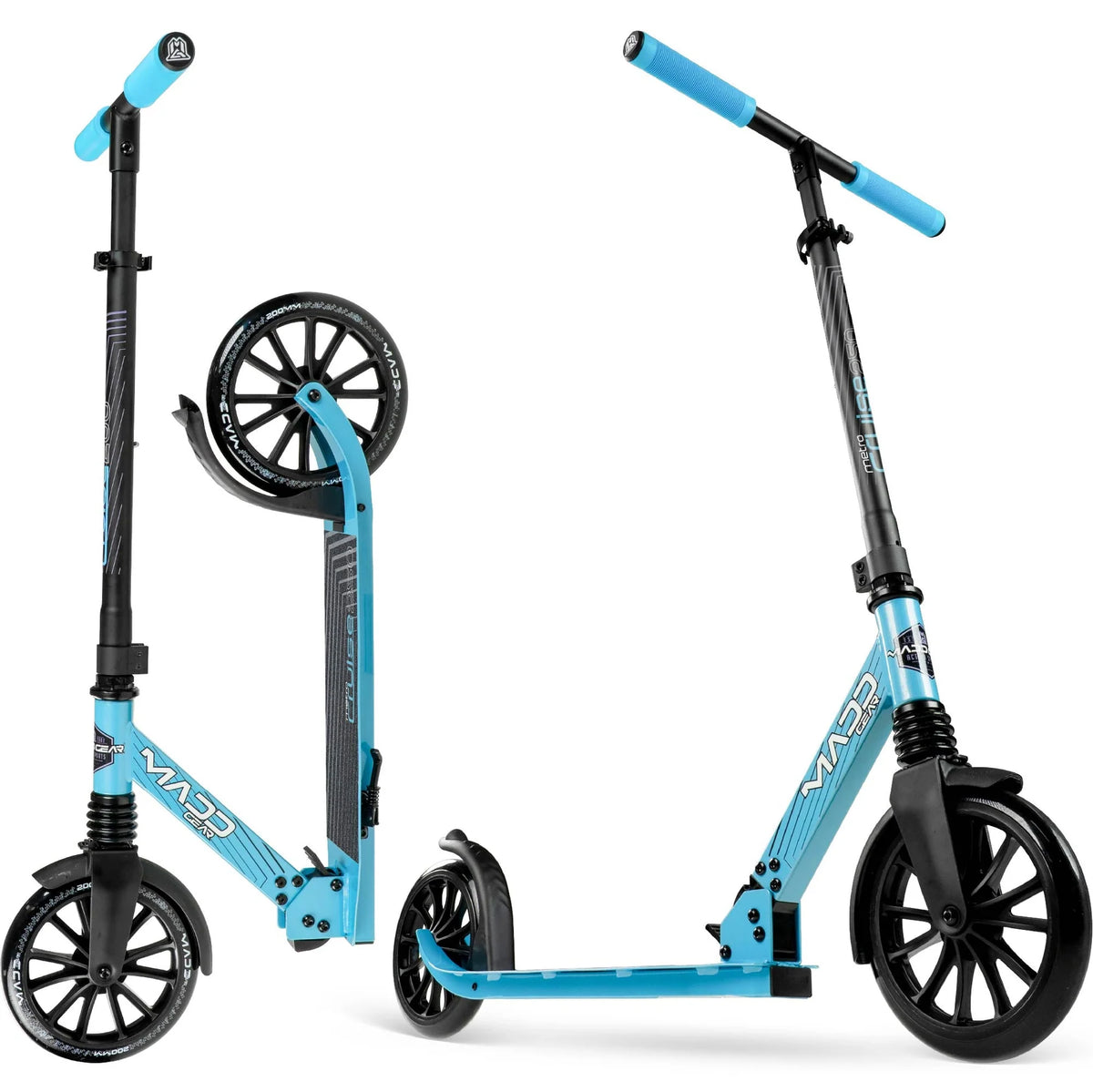 קורקינט מתקפל לנוער ומבוגרים Madd Gear Metro Cruise 250 שחור/כחול