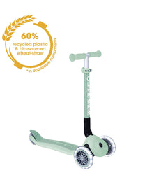 קורקינט 3 גלגלים מתקפל לילדים Globber Primo Junior Lights Pistachio | מגיל שנתיים